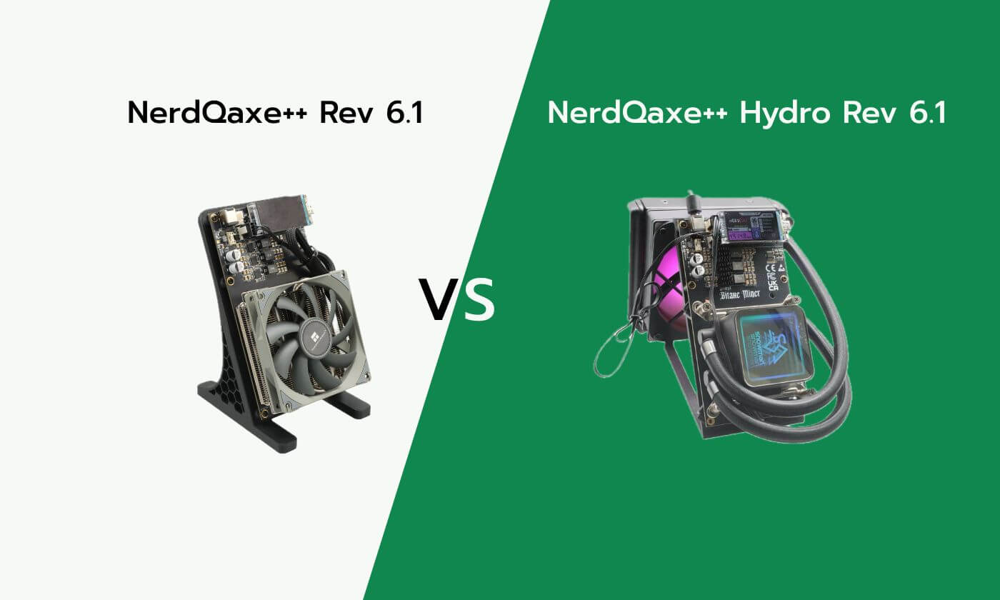 NerdQaxe++ Rev 6.1 Hydro vs NerdQaxe++ Rev 6.1