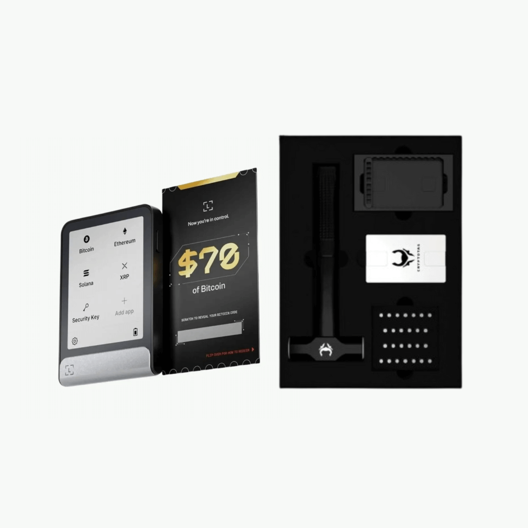 Ledger Flex + 70 $ Bitcoin-Gutschein + Cryptotag Thor-Paket