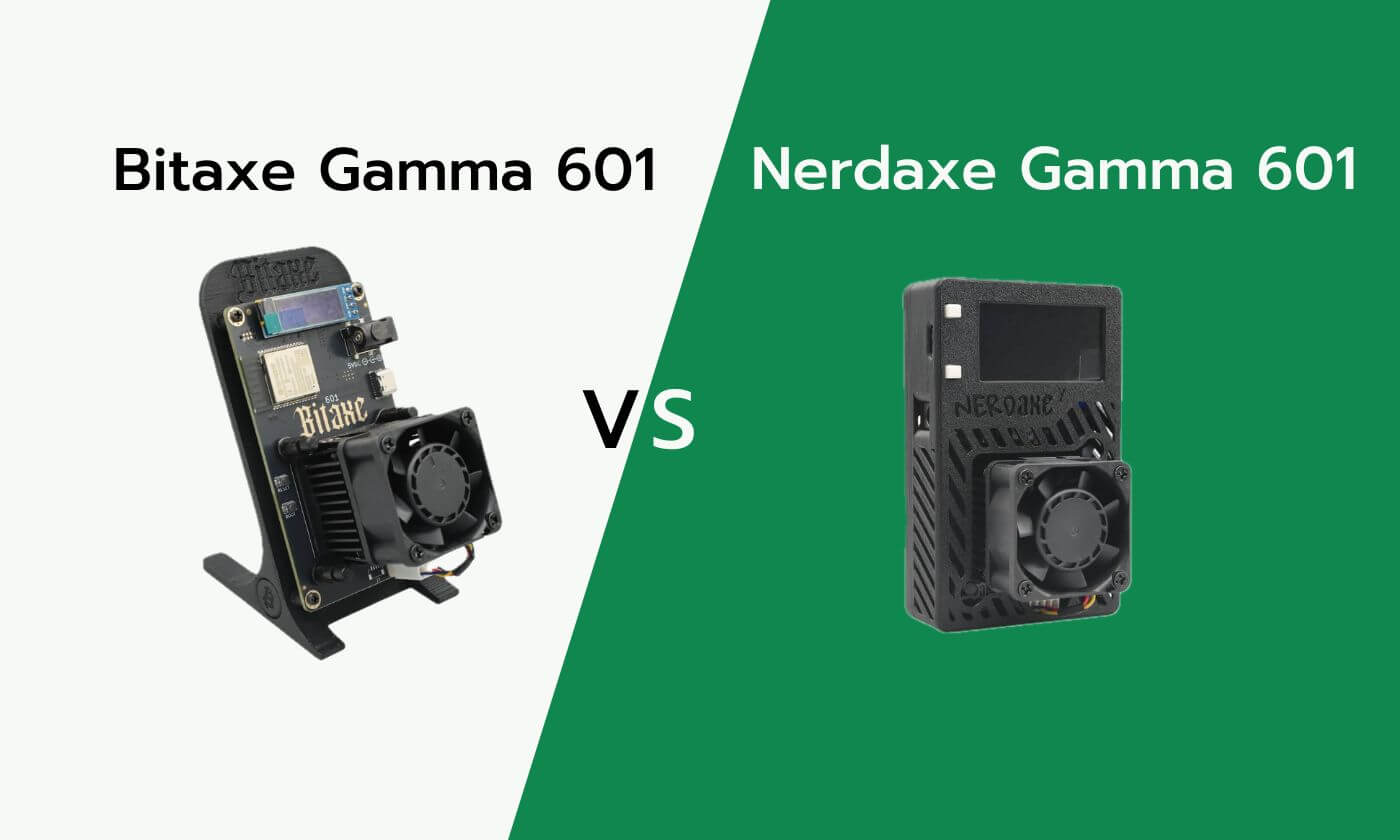 Bitaxe Gamma 601 vs Nerdaxe Gamma 601