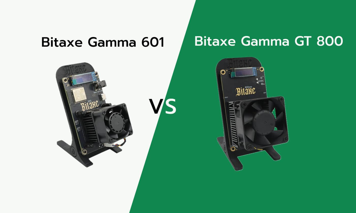 Bitaxe Gamma 601 vs Bitaxe Gamma GT 800